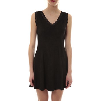Robe Vera & Lucy Robe Suedine Noir R 6229