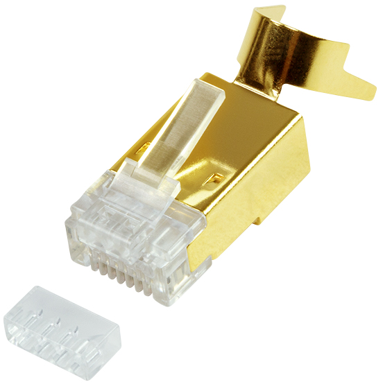 LogiLink Modular Plug RJ45 Cat.8.1 + Cat.6A. Gold Plated. 10 Pcs