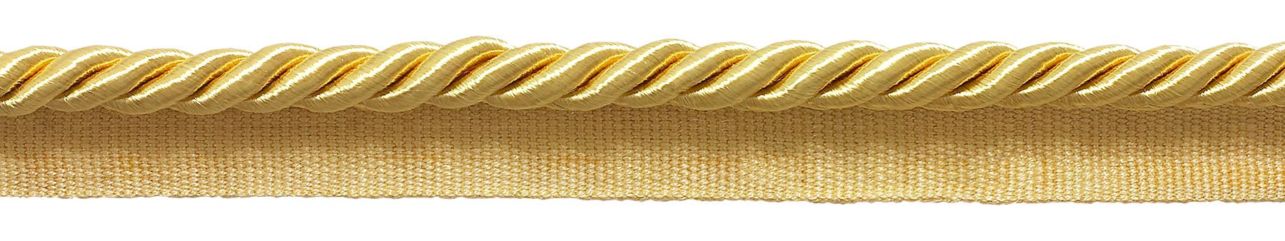 Medium 5/16 Inch Basic Trim Lip Cord (Light Gold)  Sold by the Yard   Style# 0516S Color: LIGHT GOLD - B7