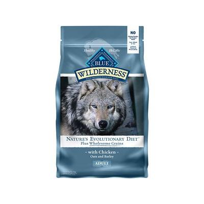Blue Buffalo Wilderness High Protein Chicken Plus Wholesome Grains Dry Dog Food for Adult Dogs  Whole Grain  4.5 Lb. Bag