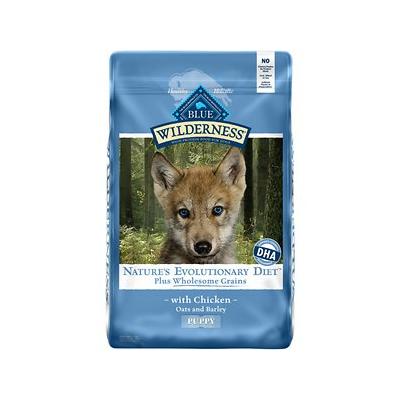 Blue Buffalo Blue Wilderness Plus Wholesome Grains High Protein Natural Chicken Dry Puppy Food, 24 Lbs.