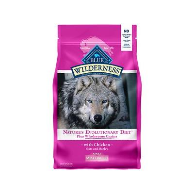 Blue Buffalo Wilderness High Protein Small Breed Chicken Dry Dog Food for Adult Dogs  Whole Grain  4.5 Lb. Bag