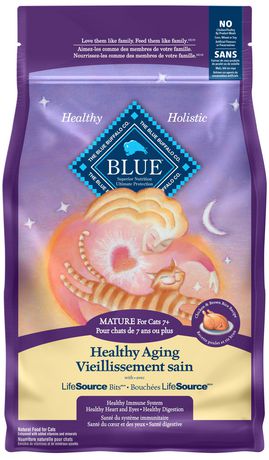 Blue Buffalo Tastefuls Dry Food, Adult Cat 7+, Chicken and Brown Rice Recipe Medium (2.01-4kg);all Sizes;not Applicable