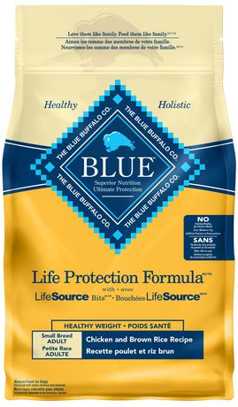 Blue Buffalo BLUE Small Breed Healthy Weight Chicken & Brown Rice Adult Dry Dog Food, Assorted Sizes
