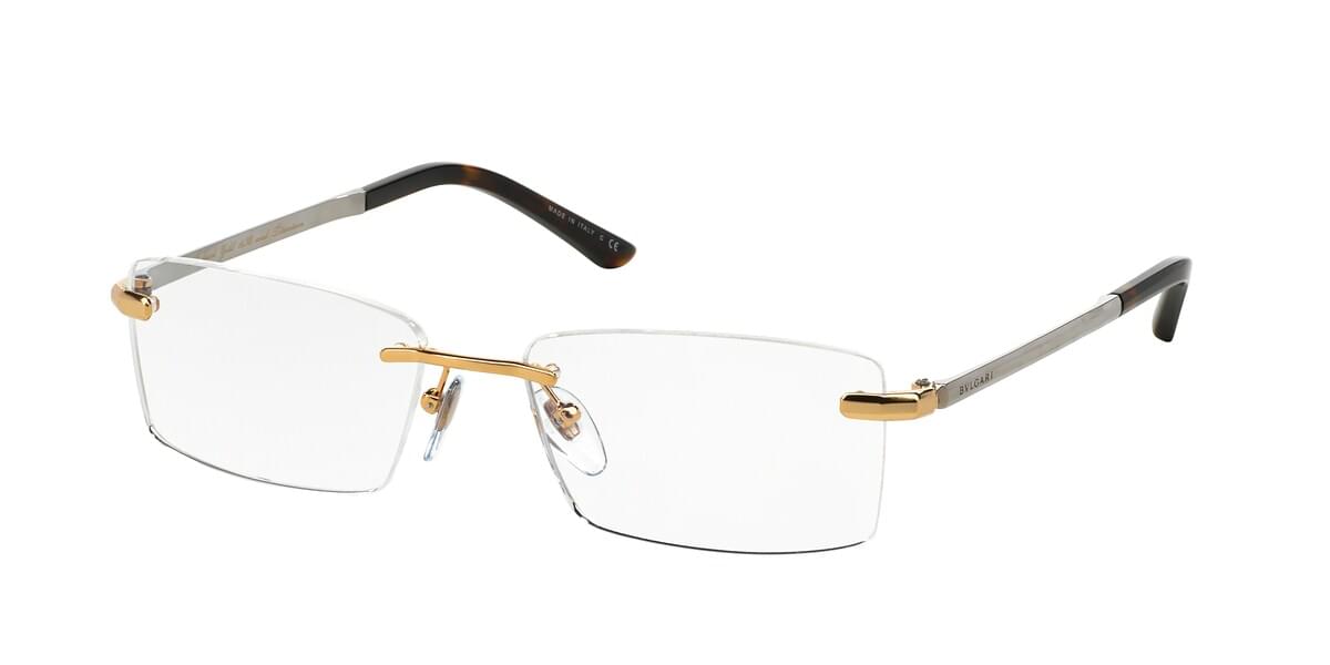 Bvlgari BV1077TG 4081 Men's Glasses Gold Size 55 - Free Lenses - HSA/FSA Insurance - Blue Light Block Available