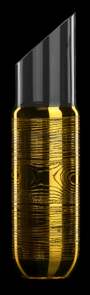 Karaffe 1ltr./H.328mm -in Geschenkröhre - NO Drop 767/1.0 ND Gold Leaf Eisch Glas