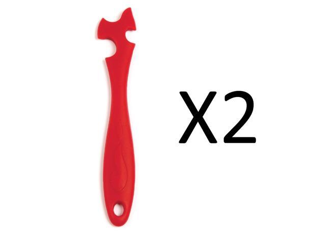 Norpro Red Silicone Notched Oven Rack Push/Pull Cooking Tool 1229 (2-Pack)