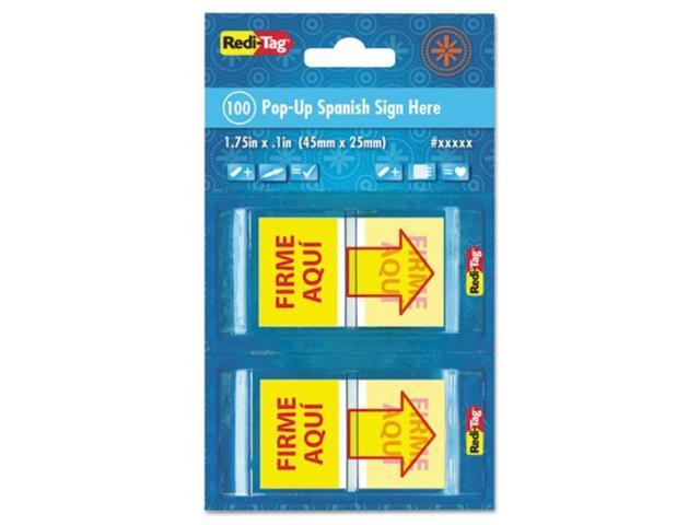 RTg72046 - Spanish Page Flags in Pop-up Dispenser