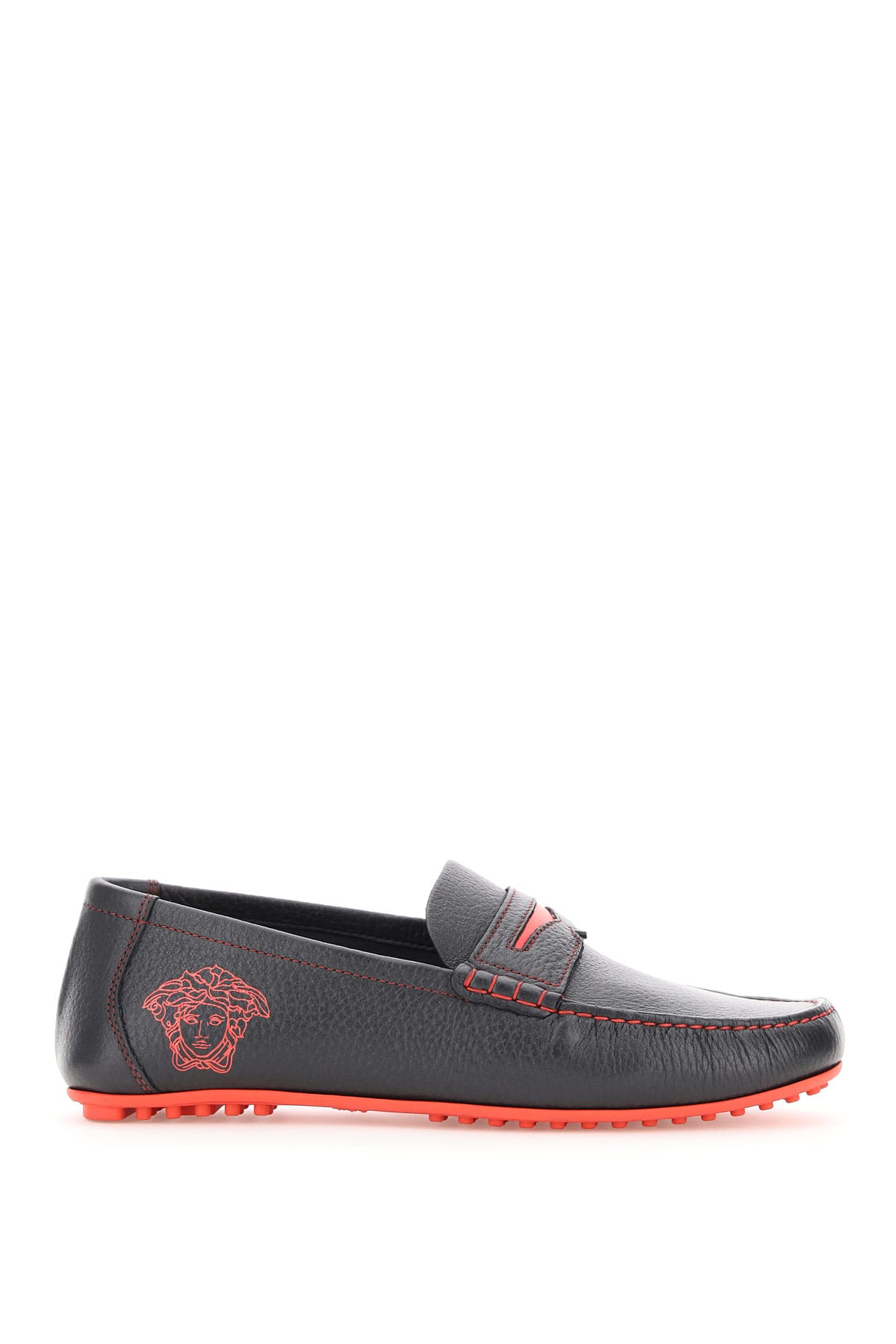 Versace Antares Pop Medusa Leather Loafer