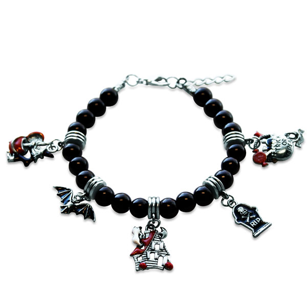 1300S-BR Halloween Charm Bracelet in Silver