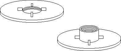 83 Fitting Adapter Spin-in, Flush - 0.5 in.