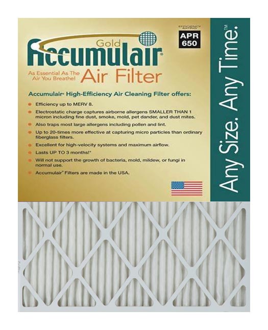 FB19.5X22X0.5A Gold 0.5 in. Filter-  Pack of 4