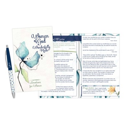 Christ to All 252839 Psalm 139-14 KJV Woman of God Devotion Book & Pen Gift Set