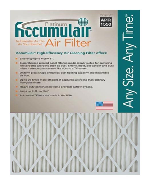 Accumulair FA13X24X0.5A Platinum 0.5 in. Filter;  Pack of 4