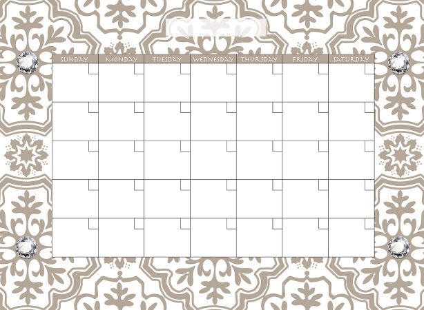WallPops WPE96836 Kolkata Monthly Calendar- Dry-Erase Wall Decals by WallPops- Pack of 2
