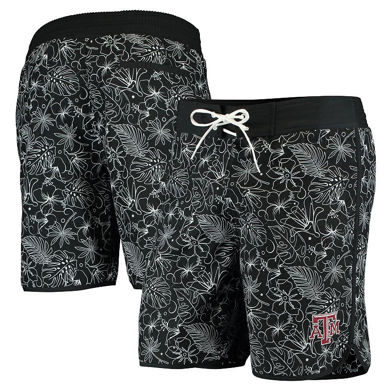 Men's G-III Sports by Carl Banks Black Texas a&M Aggies Wave Volley Swim Shorts, Size: Small