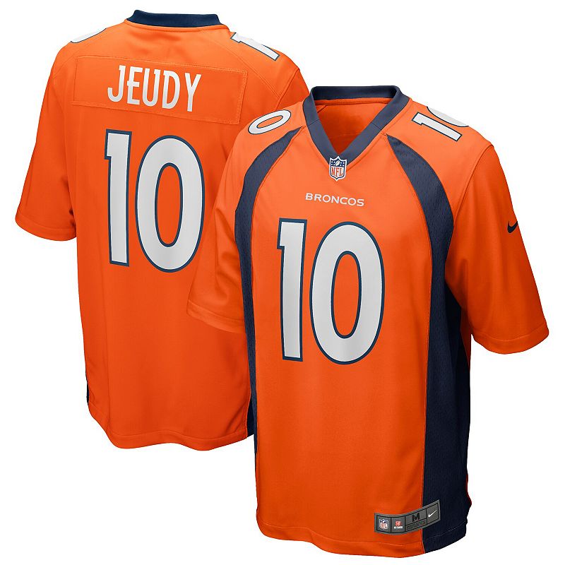 Denver Broncos Jerry Jeudy #10 Nike Game Jersey XLarge Orange