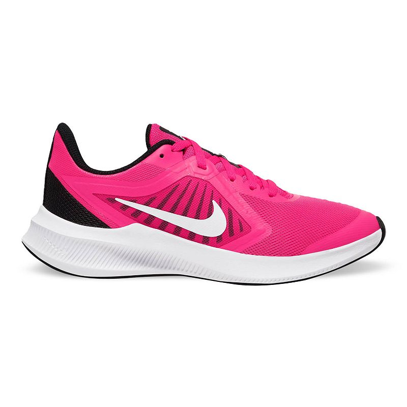 Nike Downshifter 10 Grade School Kids' Running Shoes, Girl's, Size: 6, Dark Red