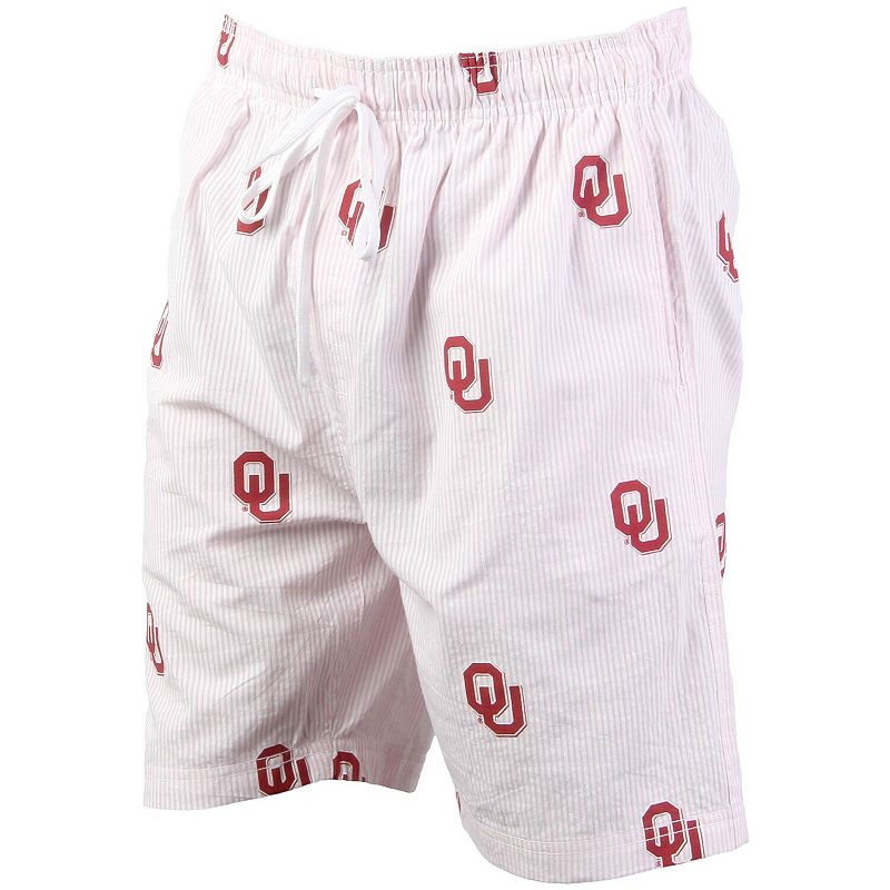 Oklahoma Sooners Wes & Willy Seersucker Volley Swim Trunks - Pink, Men's, Size: Medium