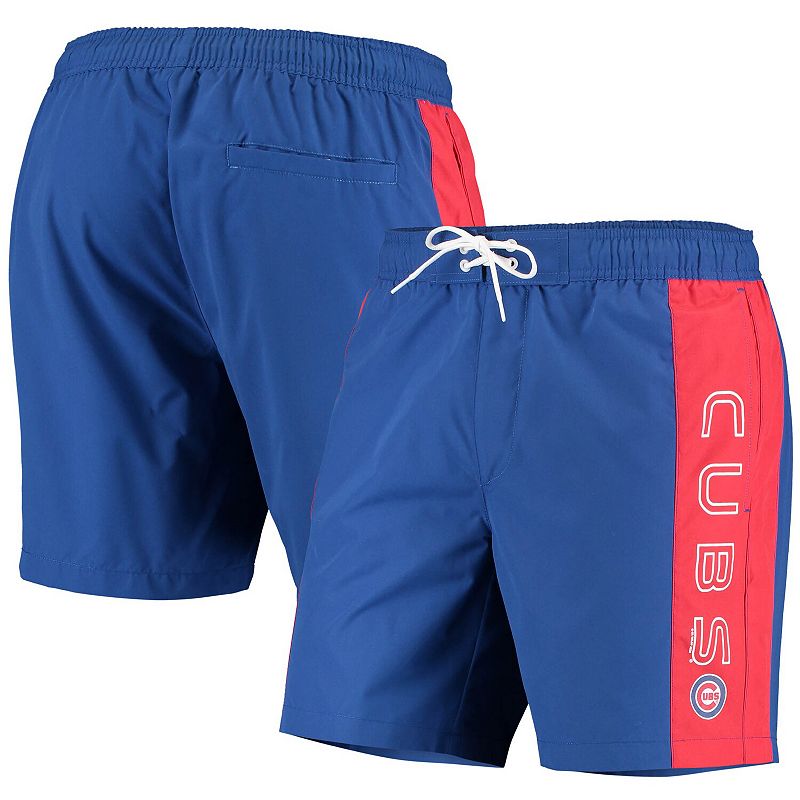 Men's G-III Sports by Carl Banks Royal Chicago Cubs Outfield Volley Swim Shorts, Size: 6XL, Blue