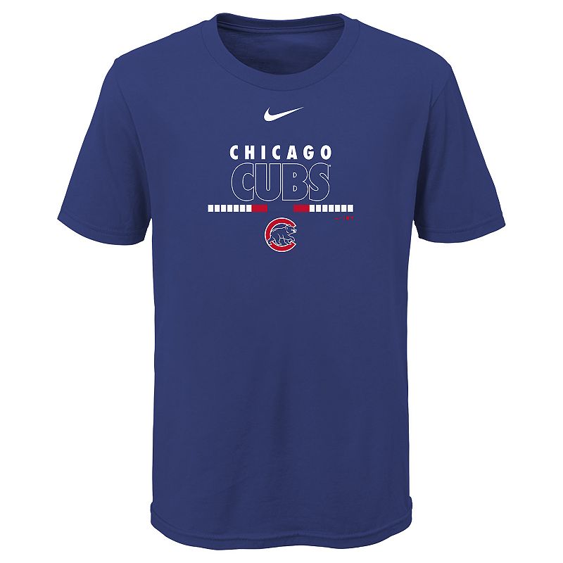 Boys 8-20 Nike Chicago Cubs Team Highlight Tee, Boy's, Size: Medium 10-12, Med Blue