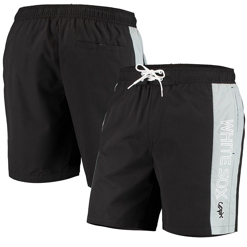 Men's G-III Sports by Carl Banks Black Chicago White Sox Outfield Volley Swim Shorts, Size: 6XL