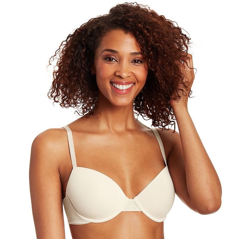 Women S Maidenform DM9410 Comfort Devotion Ultimate No-Show Underwire Bra (Pearl 36C)