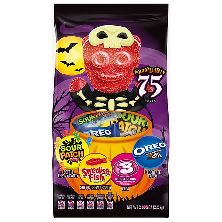 Sour Patch Kids Halloween Treat Size Multibrand Bag 75ct - 75.0 Ea