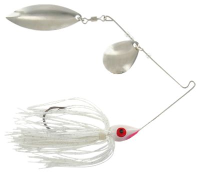 Promo Spinnerbait, 14 Oz, 40 Hook White, Bulk, ColoradoWillow