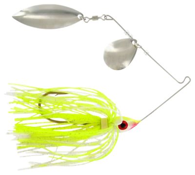 Promo Spinnerbait, 14 Oz, 40 Hook Chartreuse Shad, Bulk, ColoradoWillow