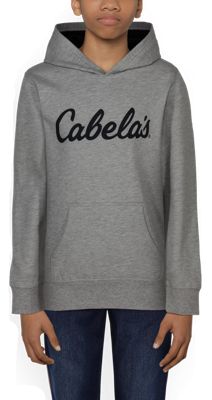 Cabela's Promo Long-Sleeve Hoodie for Kids - Heather Gray - XL