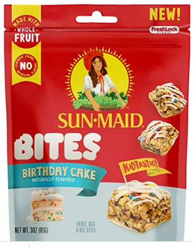 Sun-Maid Bites Birthday Cake
