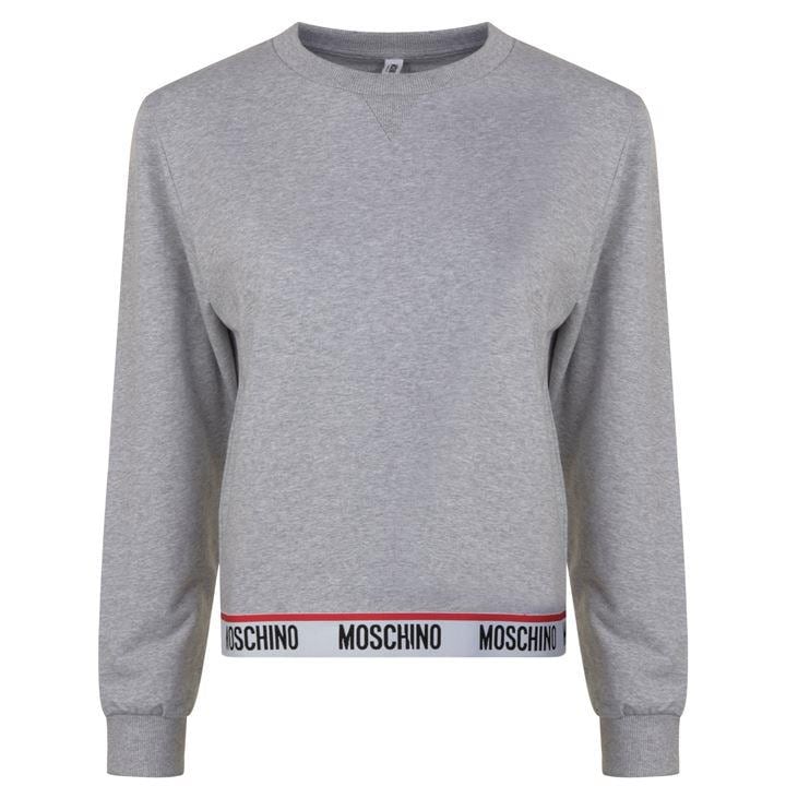 MOSCHINO Logo Band Sweatshirt - Grey 0489