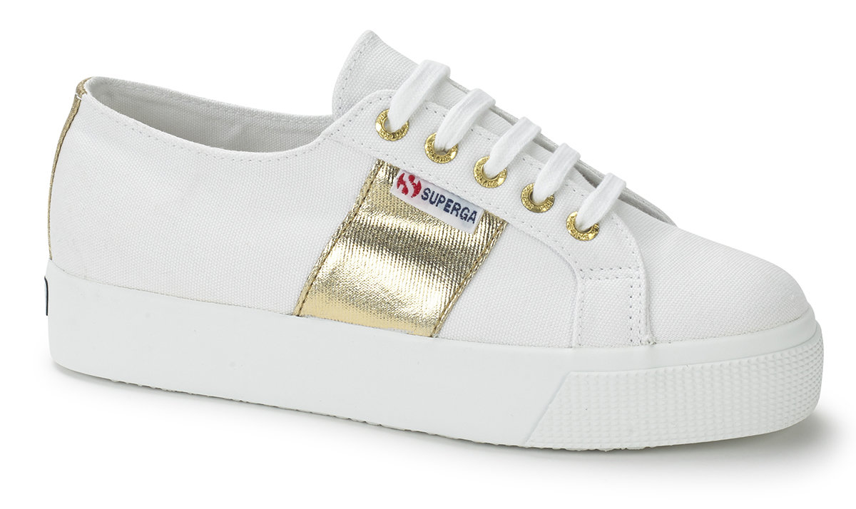 Superga 2730 Cotcotmetu - White Gold Trainers