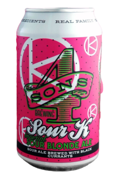 4 Sons 4 Sons Sour K Imperial Sour Blonde Ale - Beer - 6x 12oz Cans