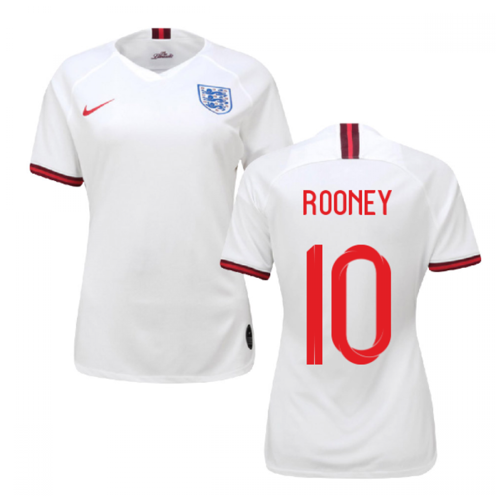 2019-2020 England Home Nike Womens Shirt (Rooney 10)