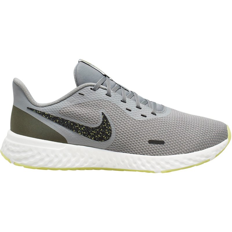 Nike Men's Revolution 5 Running Shoes Gray/Dark Green, 10 - Men's Running at Academy Sports