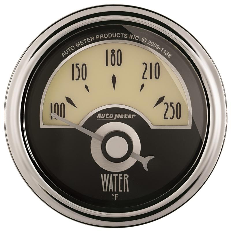 AutoMeter GAUGE; WATER TEMP; 2 1/16in.; 250deg.F; ELEC; CRUISER AD