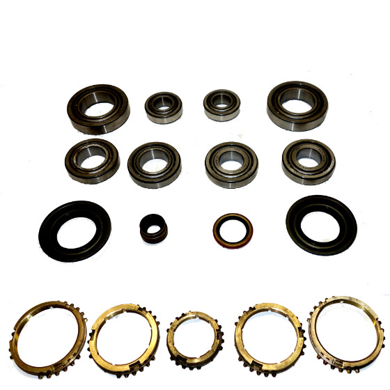 M5TX Transmission Bearing/Seal Kit W/Synchro Rings 01-12 Escape/99-03 Escort/06-09 Fusion/01-06 Mazda Tribute/06-09 Mercury Milan 5-Speed Manual Trans