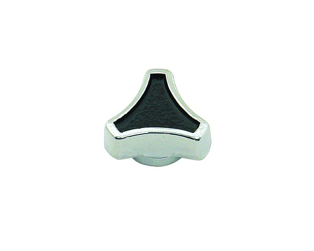 Mr. Gasket Air Cleaner Nut - Small Tri Bar Spinner - 1/4-10 - 5/16-18 - Chrome and Black
