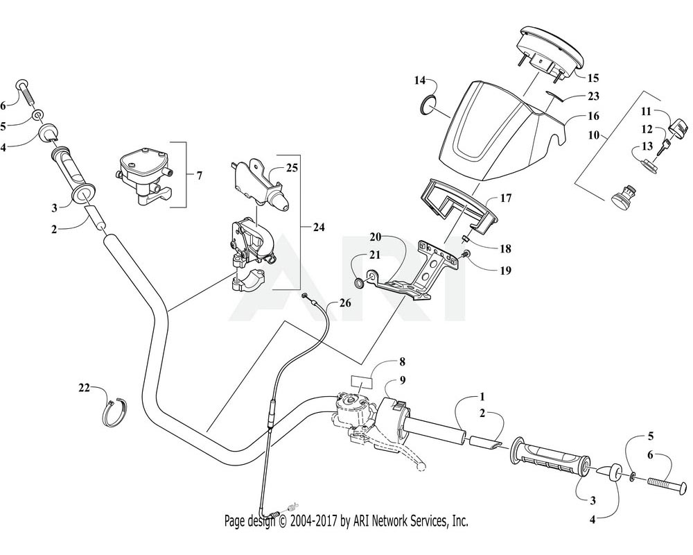 Arctic Cat OEM 3323-054 Plug Handlebar