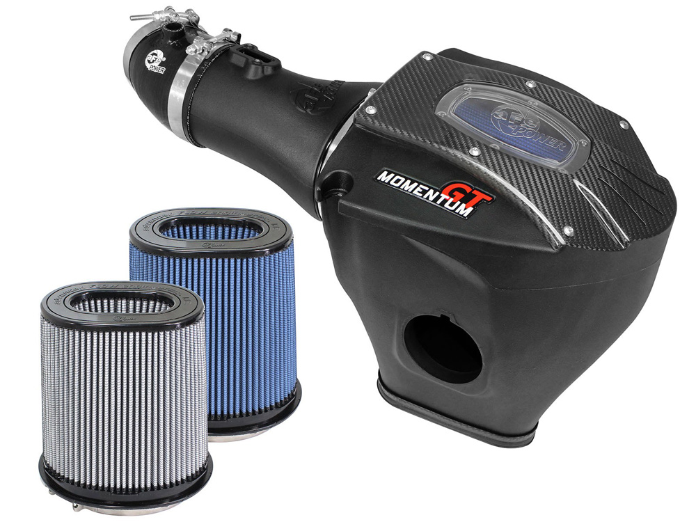AFE 52-72204-C Momentum GT Cold Air Intake System W/ Carbon Fiber Trim Dodge Challenger/Charger SRT Hellcat 15-20 V8-6.2L (sc)
