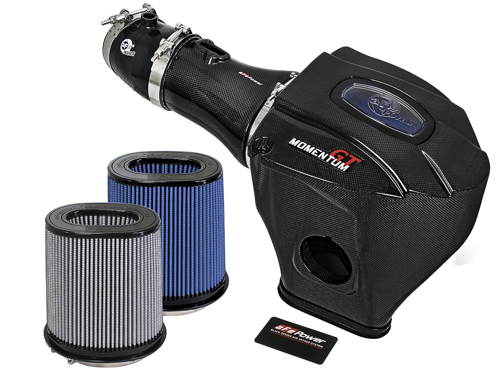 AFE 52-72204-CF Black Series Momentum Carbon Fiber Cold Air Intake System Dodge Challenger/Charger SRT Hellcat 15-20 V8-6.2L (sc) HEMI