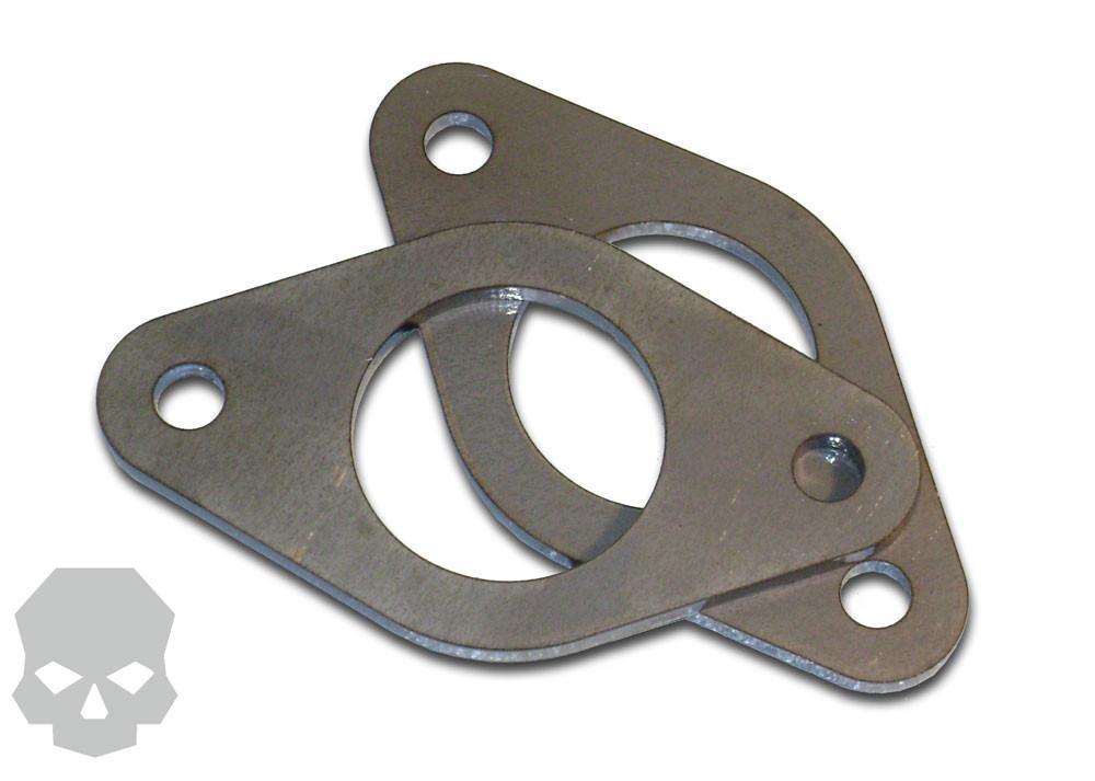 Tube Flange 2 Bolt Design 1.25 Inch Steel Ballistic Fabrication BRK-1021-01