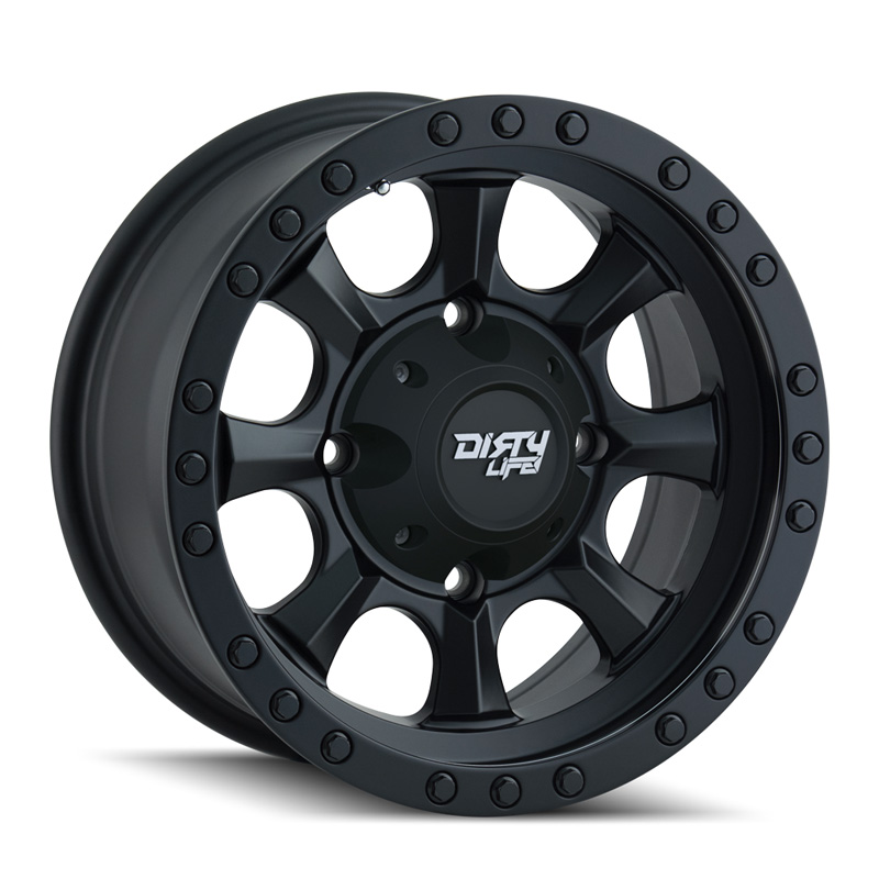 Dirty Life Ironman 9300 Matte Black | Black Beadlock 14X7 4-156 13mm 131.1mm Wheel