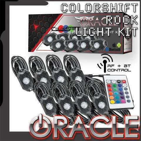 Oracle Lighting 5796-333 ColorSHIFT Underbody Wheel Well Rock Light Kit 4 Piece - Bluetooth