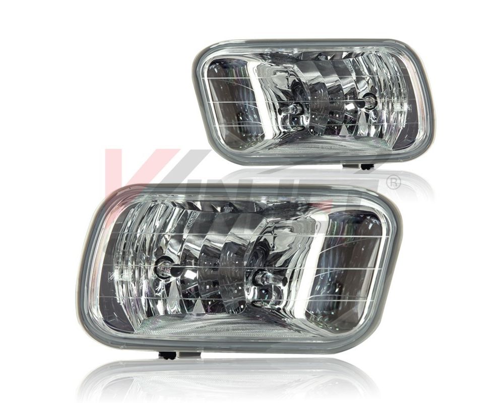 Winjet WJ30-0489-09 Clear Fog Lights Dodge Ram 2009-2012