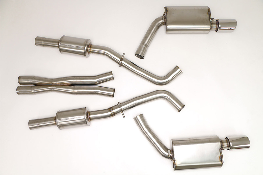 B&B Catback Exhaust System W/Round Tips Chrysler 300 | Dodge Magnum | Dodge Charger SRT-8 12-14