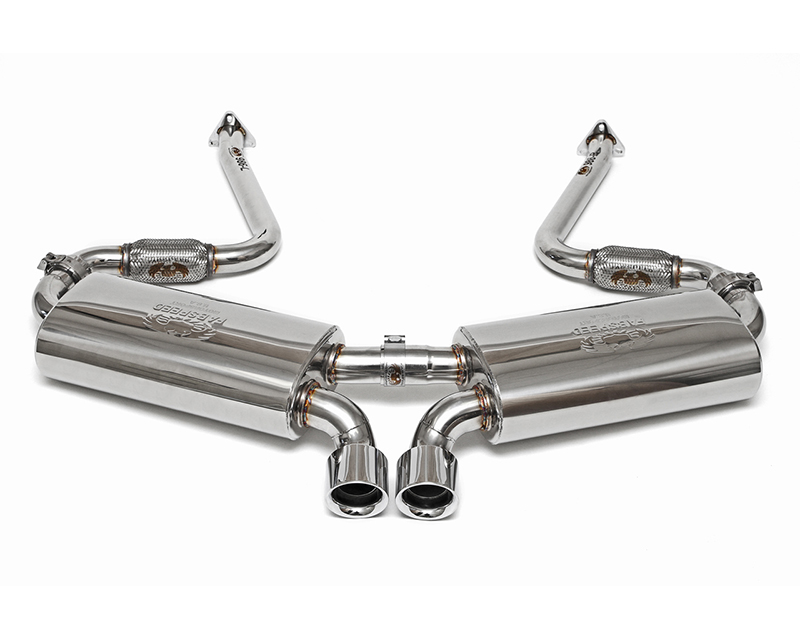 Fabspeed FS.POR.9862.MAXB Maxflo Performance Exhaust System with Deluxe Dual Style with Tips|Black Chrome Porsche 986 Boxster 00-04
