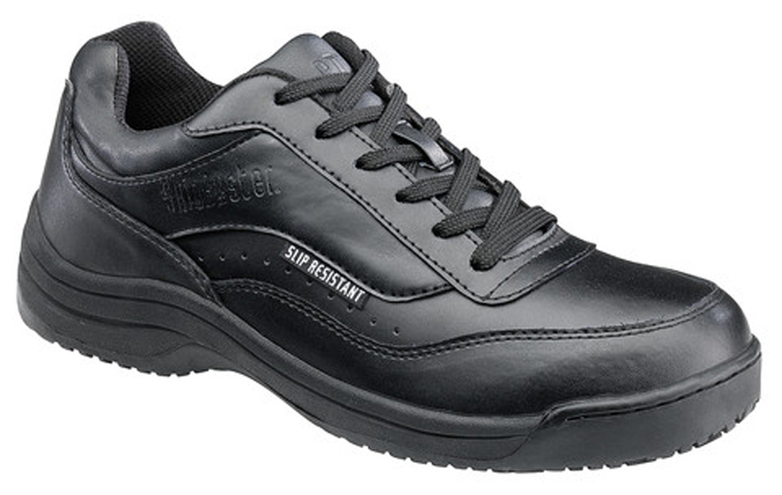 Skidbuster 5075 Women S Leather Slip Resistant Athletic Shoe Black 6.5 W Us